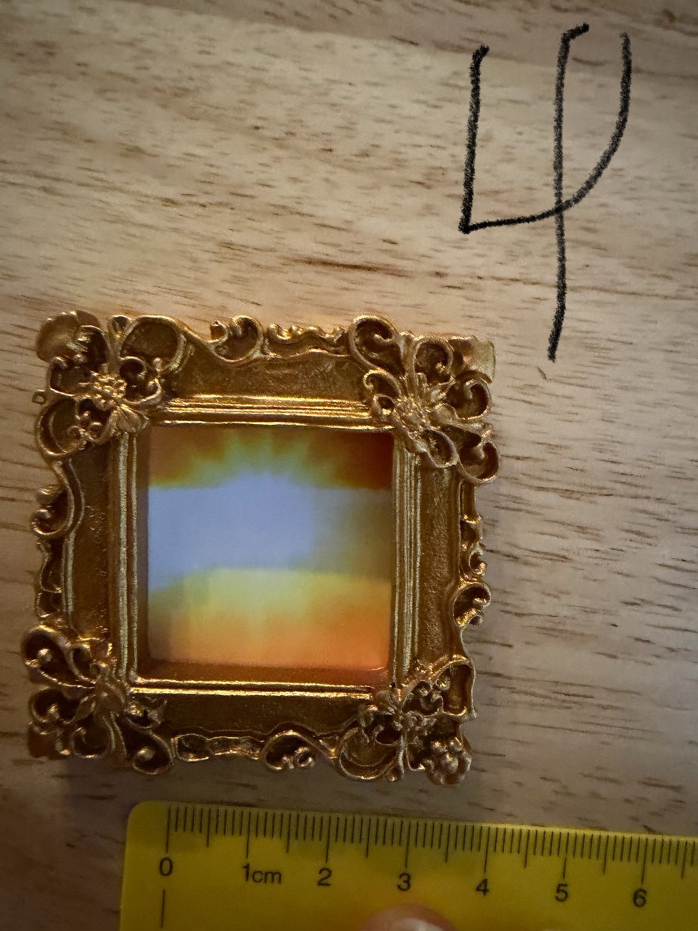 Ornate Gold Mini Picture Frame